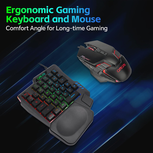 Ratón De Medio Teclado Usb C Rgb 7200dpi Adaptador 4 Puertos Color Del Teclado Color Del Mouse