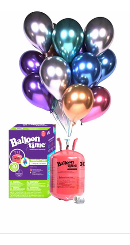 Inflador De Helio Balloon Time Eventos Cumpleaños Negocio 1p