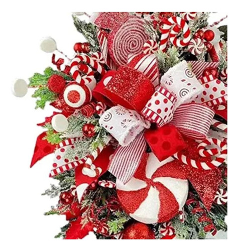 Guirnalda Colgante De Puerta De Pared Con De Navidad, Corona