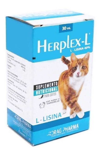Suplemento Para Gatos Dragpharma Herplex - L Lisina 30ml