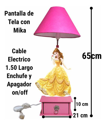 Lampara Cajón Bella Centros De Mesa Recuerdos Rosa
