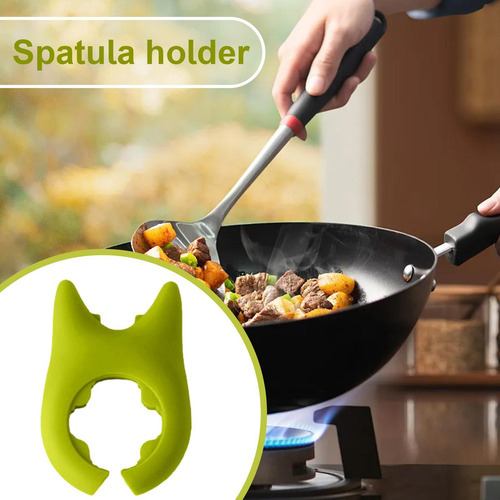 Fe Soporte For Cuchara For Borde De Olla Soporte For Espátul