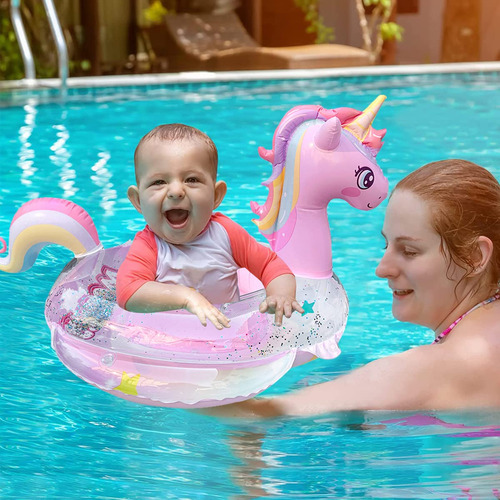 Flotador De Natación Para Bebé Seguro Inflable Y Divertido P