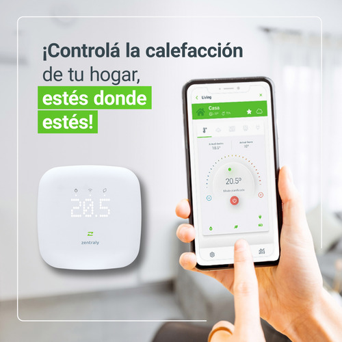 Termostato Wifi Zentraly 220v + Caja De Montaje