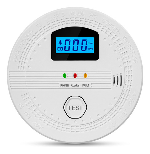 Detector De Monóxido De Carbono Con Pantalla Digital Y Alarm