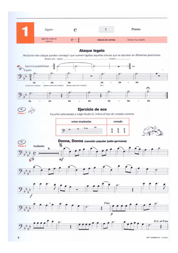 Método De Trombón: Escuchar, Leer & Tocar Vol.2.