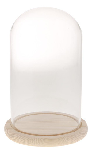 Cúpula Clara Con Base De Madera