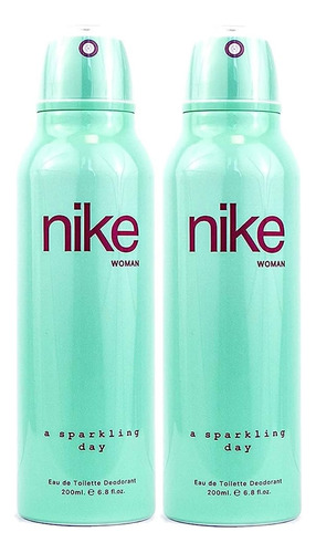 Nike Woman A Sparkling Day Desodorante - 200ml Kit C/ 02
