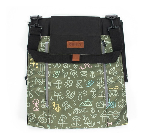 Imagen 7 de 7 de Bolso Matero Desplegable Diseño Doodle Wall Chilly