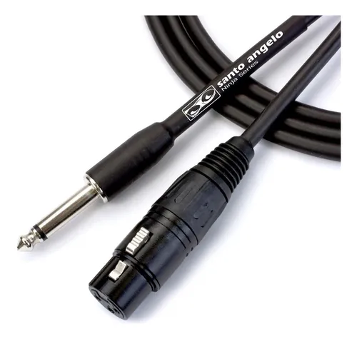 Cabo Santo Angelo Ninja 7,62 Mts   P10 Xlr  Fêmea Microfone