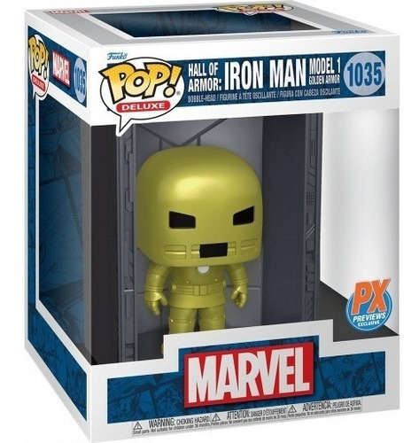 Funko Pop Marvel Hall Of Armor Iron Man Model 1 #1035 6 Inch
