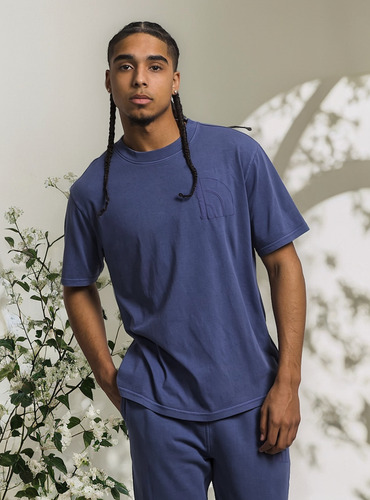Polera The North Face Garment Dye - Hombre Talla M Azul Cuev
