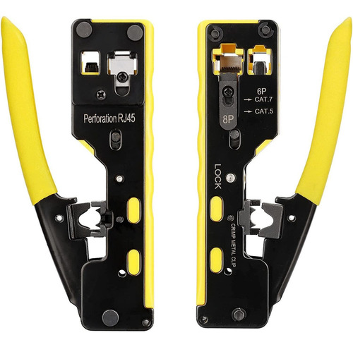 Conector De Paso Herramienta De Crimpado Rj45 Paso Utp/stp