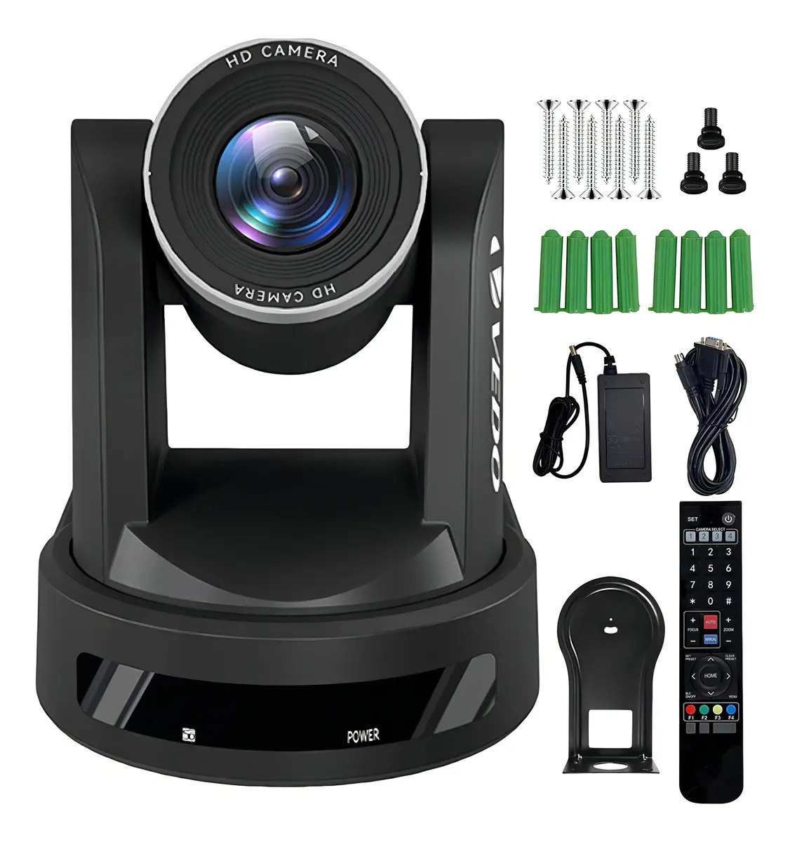 Câmera PTZ Vedo Full HD 10x Zoom 1080p HDMI USB Ethernet Para Conferências