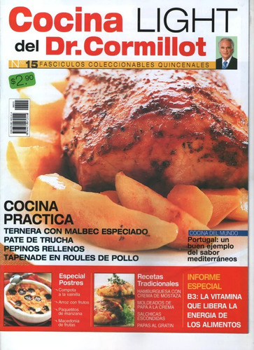 Revista Dr. Cormillot Cocina Light 2006 Colec Completa X24 (Usado)