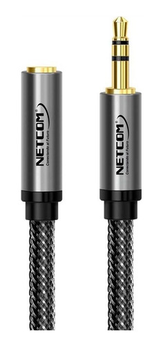 Cable Extensión De Audio Plug A Jack 3.5mm Trs Netcom 1.8 M