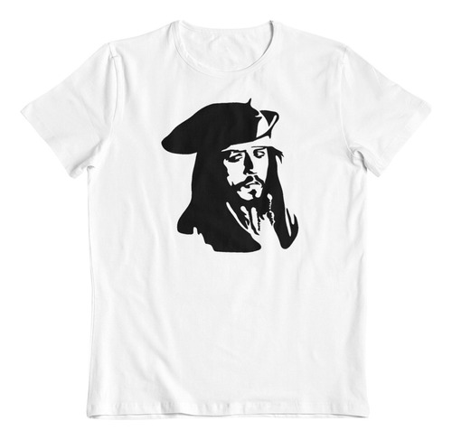 Polera - Dtf - Jack Sparrow Piratas Del Caribe Pelicula