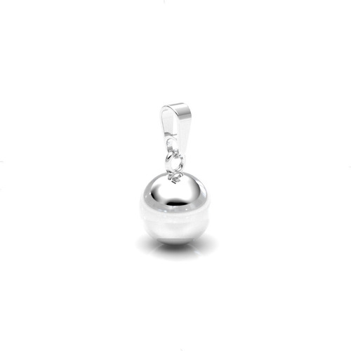 Imagen 2 de 10 de Dije Llamador De Ángel 14 Mm De Plata .925 Agálea Joyería