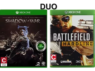 Duo Xbox One The Middle Earth Shadow Of War 4k Y Battlefield