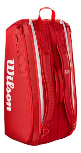 Raquetero Wilson Super Tour 9pk Rojo