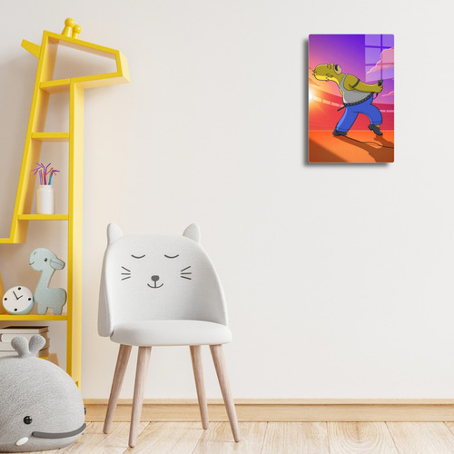Poster Homero Queen Los Simpson Metálico + Soporte 20x30