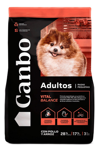 Comida Para Perro Adulto Pequeño Canbo Balance Pollo 7 Kg