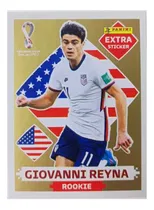 Comprar Figurita Extra Sticker Giovanni Reyna Gold Oro Mundial 2022