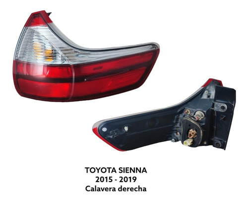 Calavera Derecha Toyota Sienna 2015 - 2019 Original