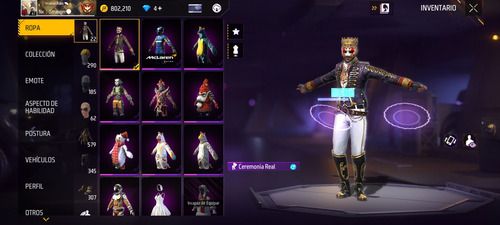 Juego Veterana Free Fire - Pase Elite De Reyes + 5k (Usado)