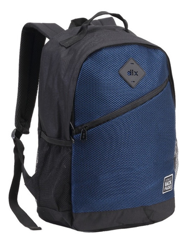 Mochila Juvenil Escolar Masculina Adolescente Cor Azul