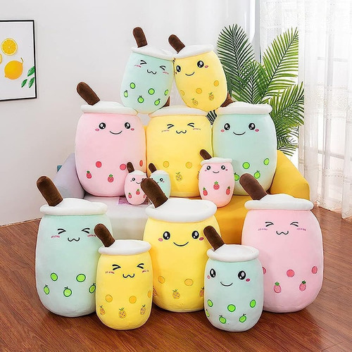 Peluche De Almohada Con Forma De Taza Marrón