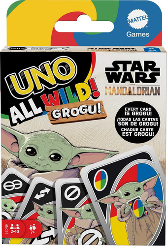 Jogo De Cartas Mattel Games Uno All Wild Grogu Star Wars