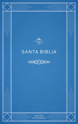 Libro: Rvr 1960 Biblia Edición Económica, Azul Tapa Rústica 