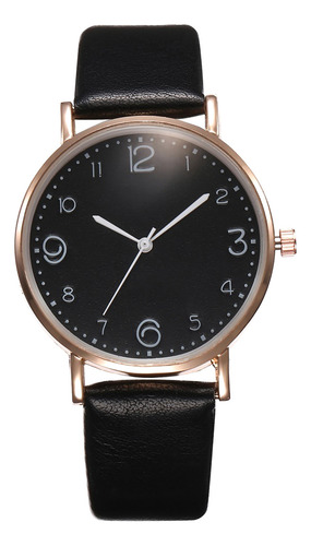 Reloj Casual Para Mujer Con Correa De Cuero Y Caja De Aleaci