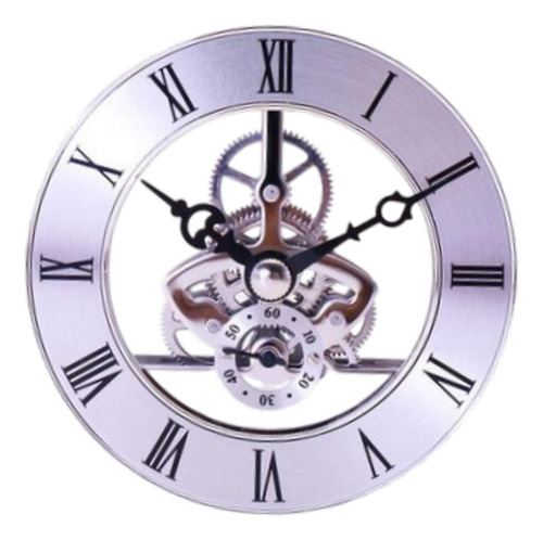 Inserto De Reloj Redondo 4.96 Pulgadas, Vesícula Plata