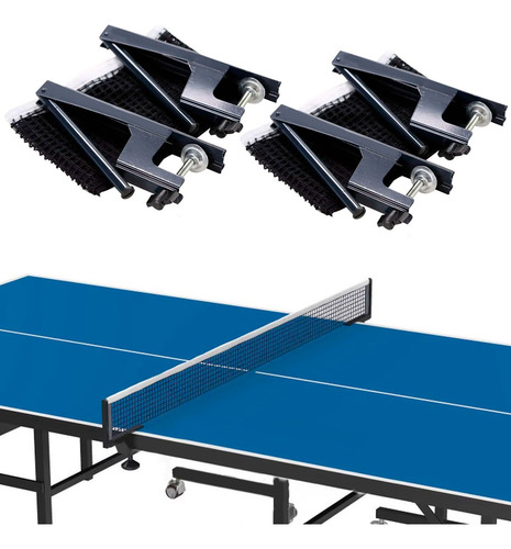 Kit 2 Rede Ping Pong Tênis De Mesa Reforçada 1,8m C/ Suporte