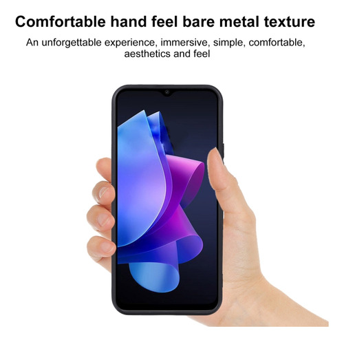 Capa Tpu Preta Para Tecno Pop 7 Pro