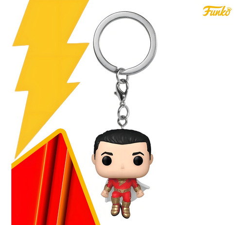 Funko Pop Llavero Shazam Furia De Los Dioses Dc Comics Color Shazam / Fury of the Gods / Keychain