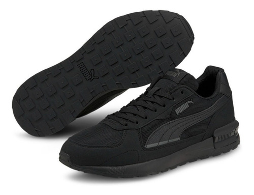 Imagen 1 de 4 de Zapatillas Puma Hombre Graviton 380738 01 Negro