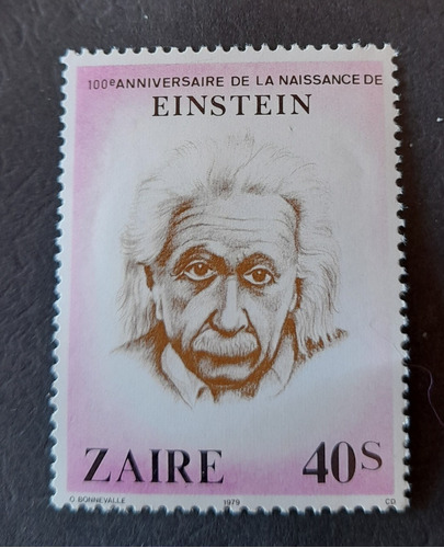 Sello Postal - Zaire - Einstein 1980