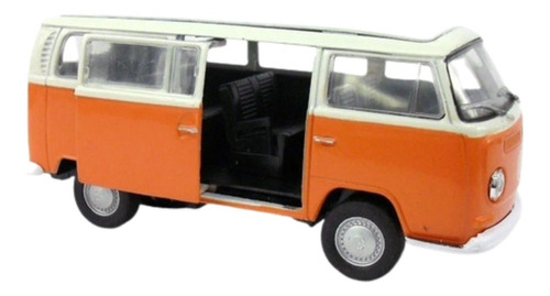 Auto Metal Volkswagen T2 Bus 1972 Combi Welly 1/34 La Plata