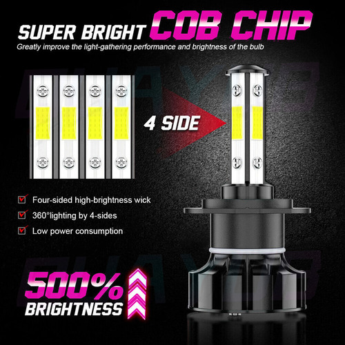 Para Chevrolet Corsa 2002 Kit De Bombillas De Luz Alta/baja