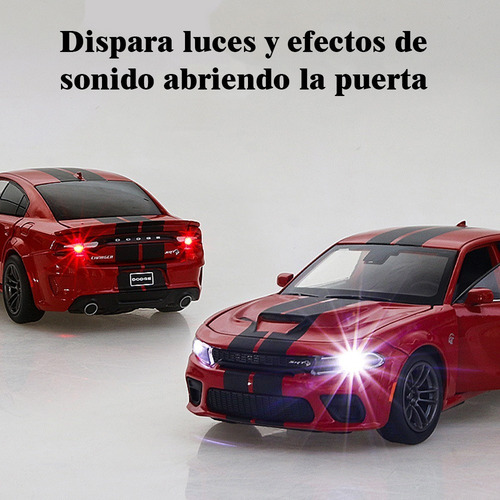 Carros Metálicos En Miniatura Dodge Charger Art Hellcat Rede