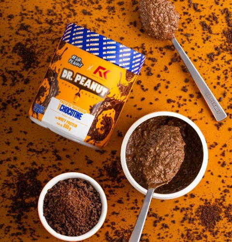 Dr. Peanut Pasta Com Melhor Sabor Do 600g Com Whey Sabor Chocotine