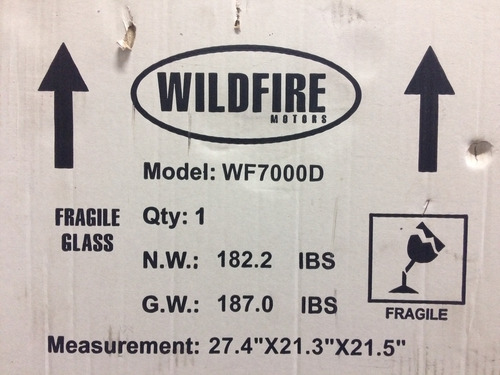 Gerador De Energia 700w , Gasolina Wildfire Wf7000 D