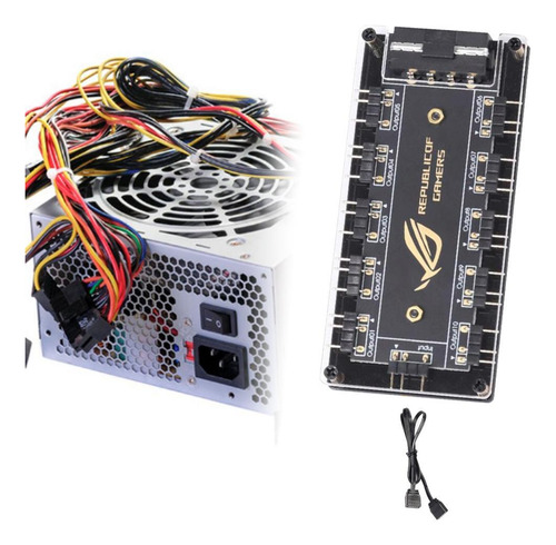 2 Hub Com Cabo Com Porta De Alimentação Do Hub Pc Rgb