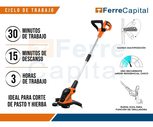 Imagen 3 de 5 de 10975 Desbrozadora Eléctrica, 440 W, 13' De Corte, Mango 'd'
