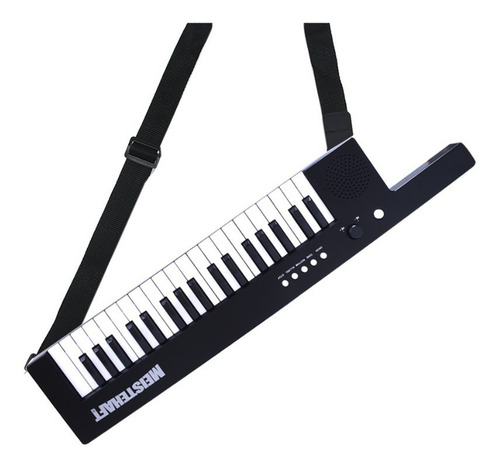 Imagen 2 de 4 de Kids Keytar 37 Notas Negro Recargable