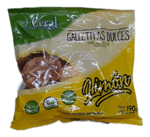 Galletita Ceral * Con Stevia 190g Varios Sabores Diabetico