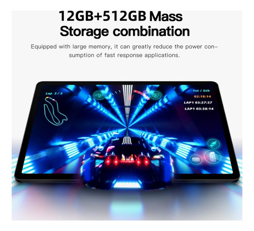 Deiaao Tablet Economicas S10pro-a 11.6 12gb Ram+512gb Rom Con Teclado Color Azul Android 13